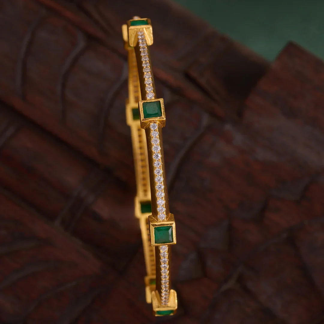 Pure 92.5 Silver, Gold Plated Squivva Bangles