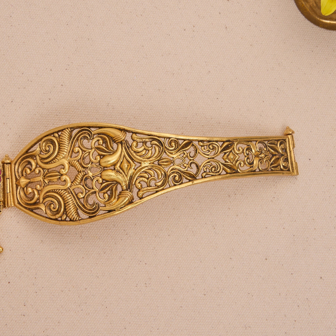 92.5 Silver, 24kt Gold Polish Gandaberunda Pratima Oddiyanam | SHOBITAM