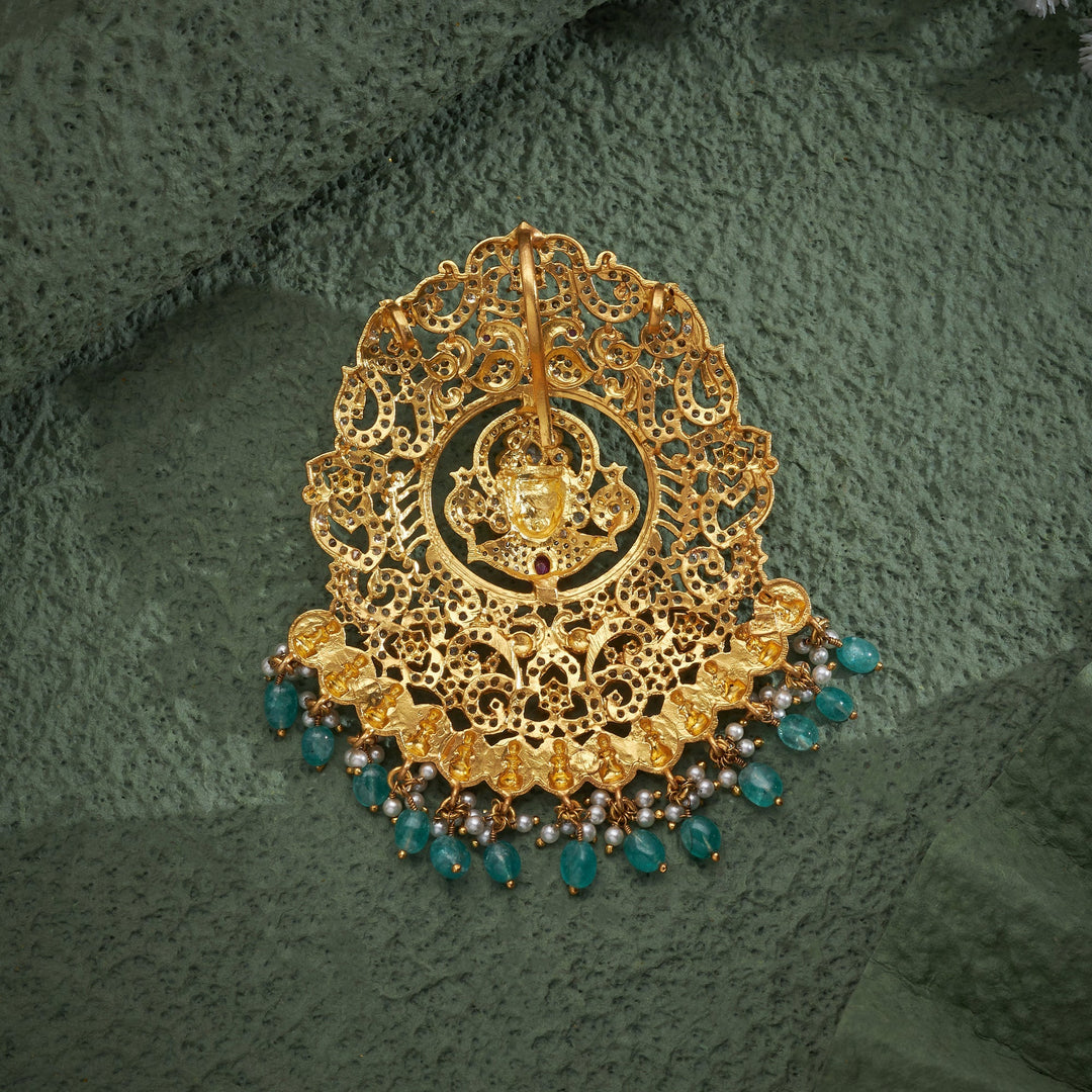 92.5 Silver.Gold Plated Sri Balaji Temple Pendant | SHOBITAM