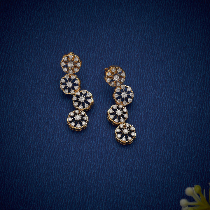 92.5 Silver ,Gold Plated Swarnika CZ Necklace Set | SHOBITAM