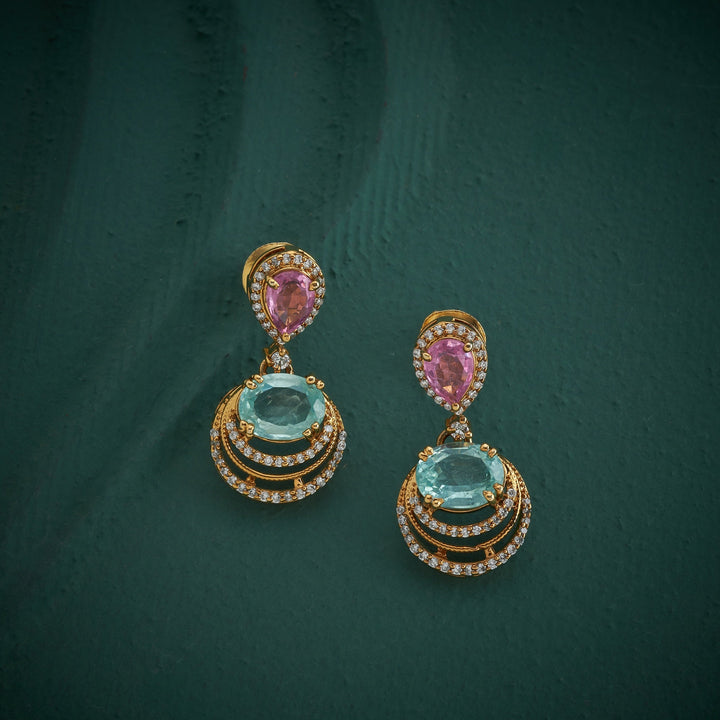 92.5 Silver, Gold Plated, Ovala Victorian Necklace Set | SHOBITAM