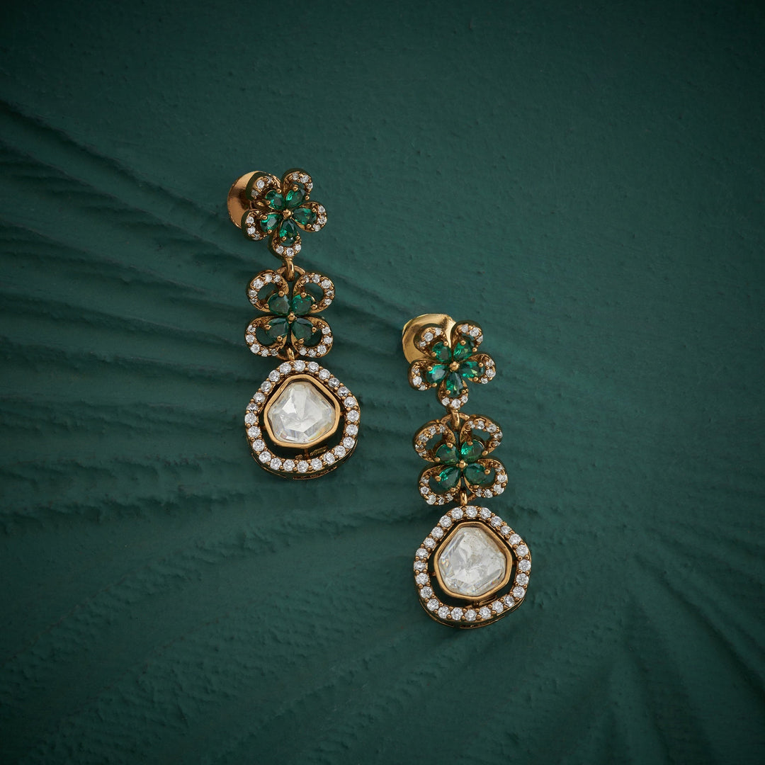 92.5 Silver, 24ktGold Plated, Verdelume Moira Necklace Set | SHOBITAM