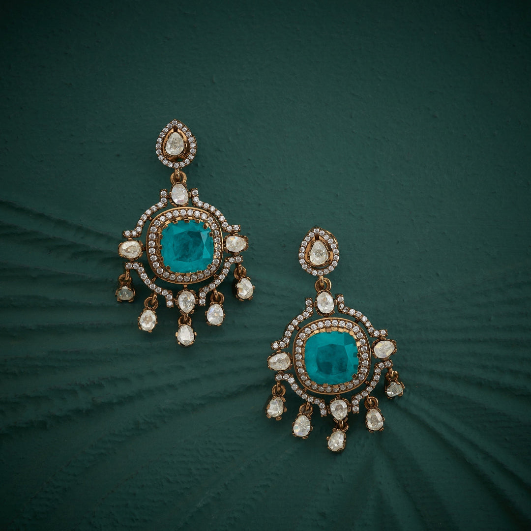 92.5 Silver, Gold Plated, Eldoria Victorian Necklace Set | SHOBITAM