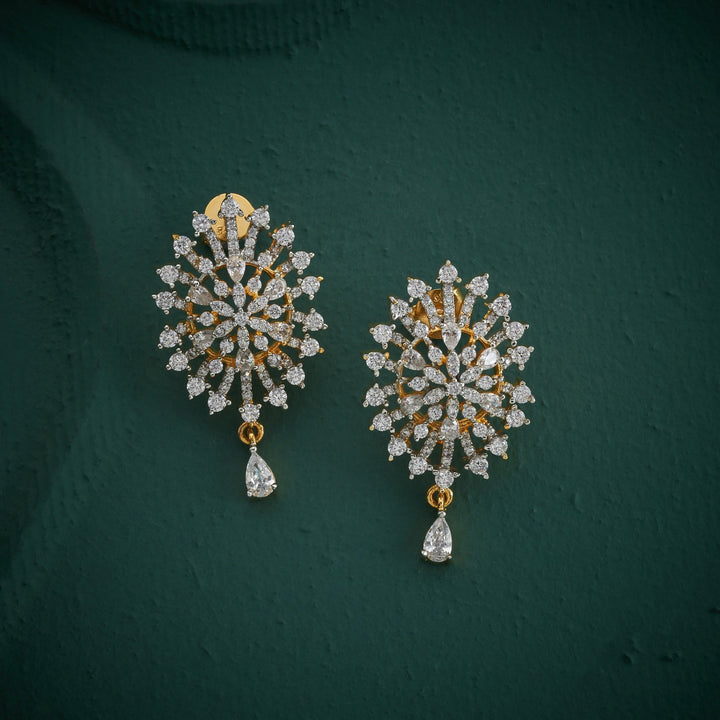 92.5 Silver, 24kt Gold Plated, Radiant CZ Pendant Set | SHOBITAM