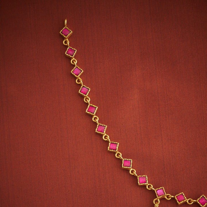 92.5 Silver, Gold Plated Florasha Kundan Necklace | Shobitam