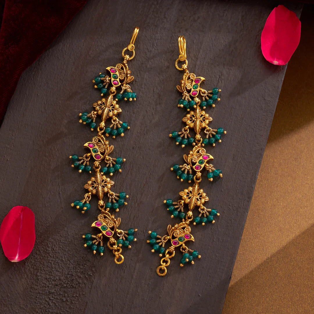 Pure 92.5 Silver,Gold Plated Yamini Pushpa Matil