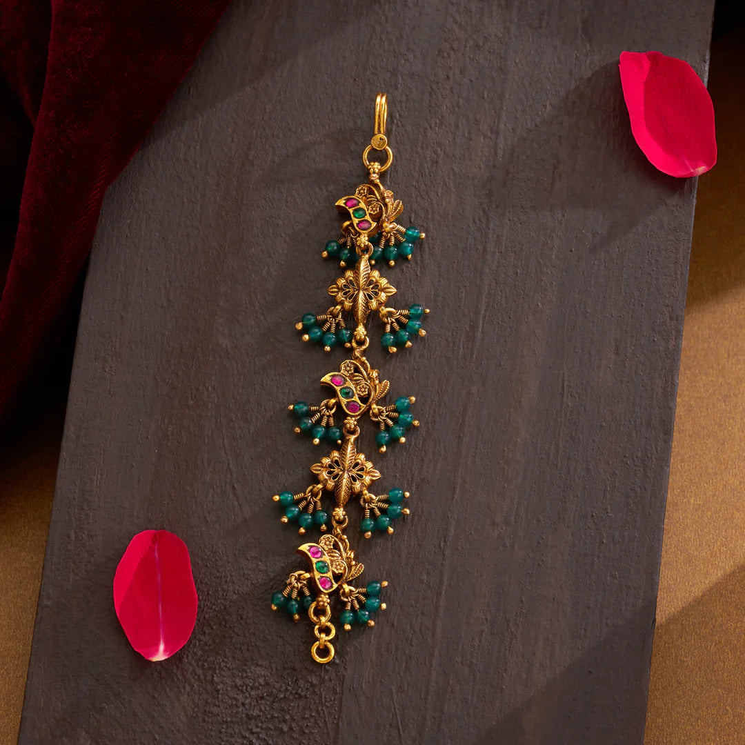 Pure 92.5 Silver,Gold Plated Yamini Pushpa Matil