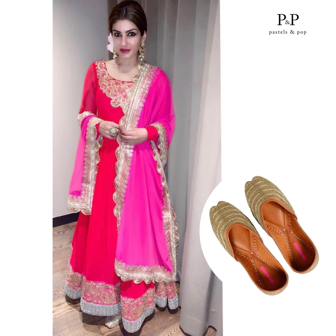 RADIANCE Crystal Rhinestone Ethnic Mojaris for Women