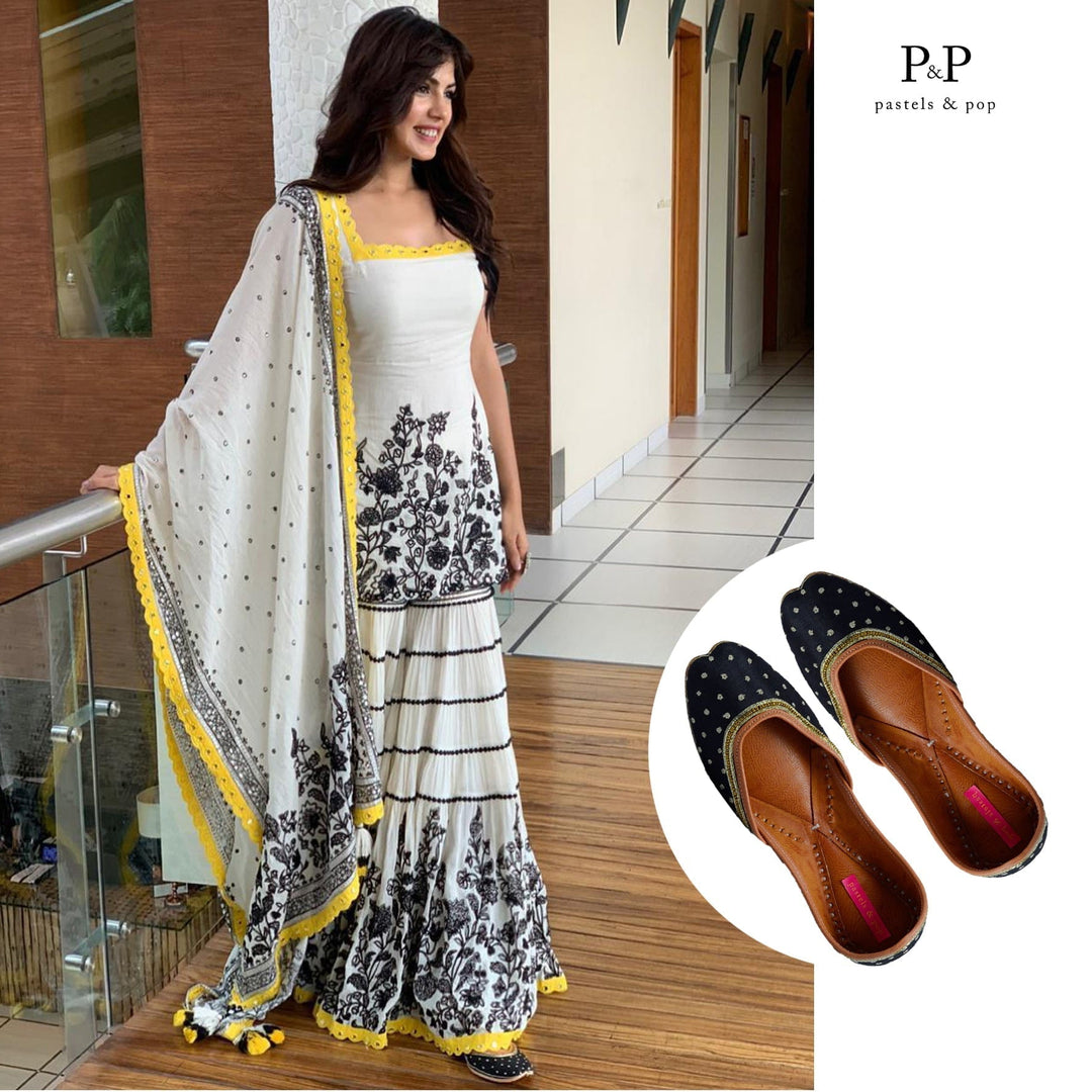 DIVA Minimalist Silk Ethnic Mojaris for Women