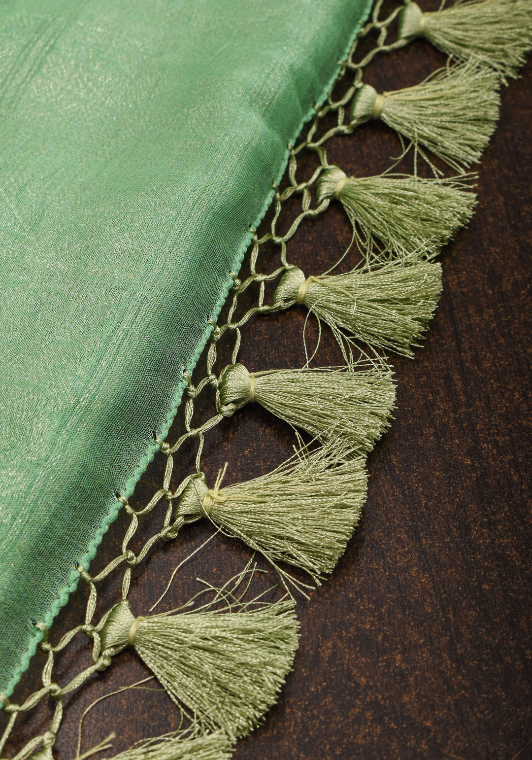 Banarasi Pure Silk Chiffon Saree in Green with Floral Digital Print and Zari | SILK MARK CERTIFIED