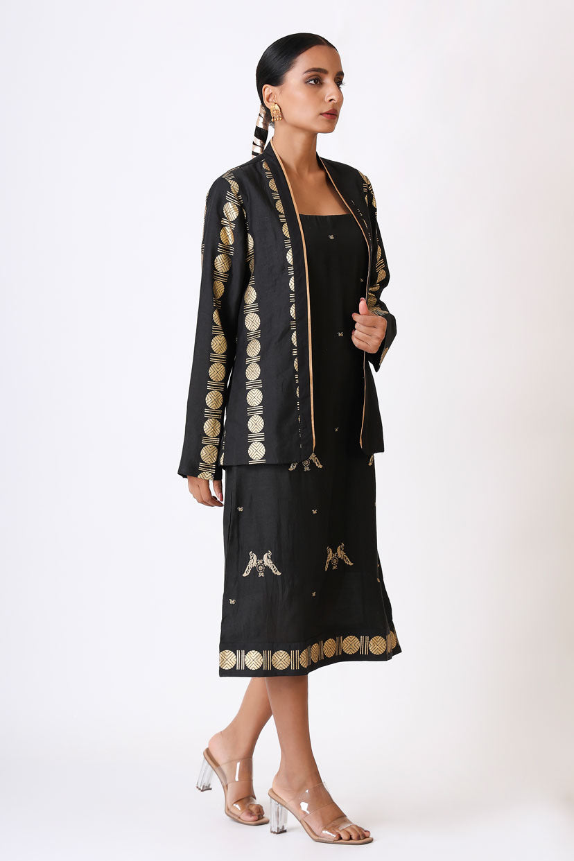 SANGHARSH BLACK DRESS SET (set of 2) | SHOBITAM
