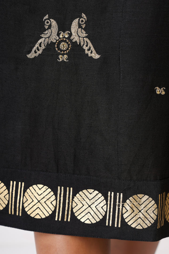SANGHARSH BLACK DRESS SET (set of 2) | SHOBITAM