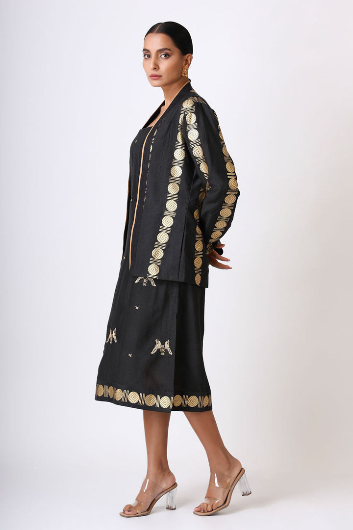 SANGHARSH BLACK DRESS SET (set of 2) | SHOBITAM