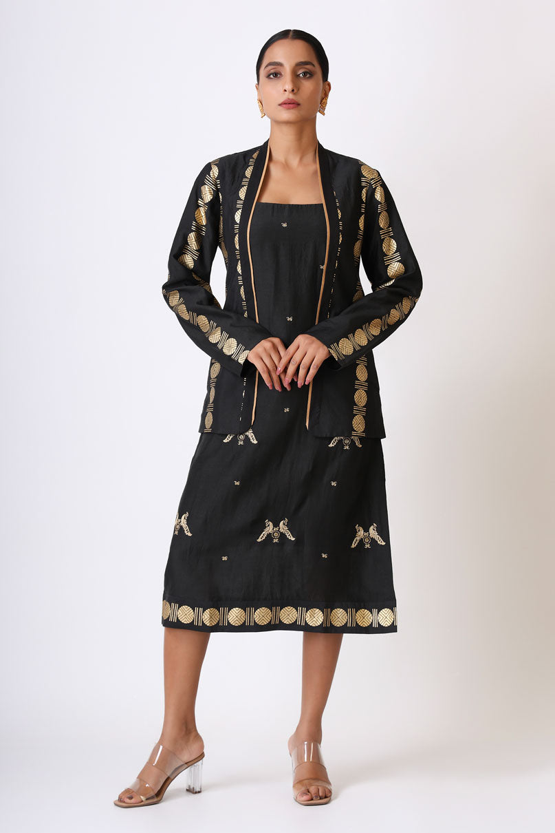 SANGHARSH BLACK DRESS SET (set of 2) | SHOBITAM
