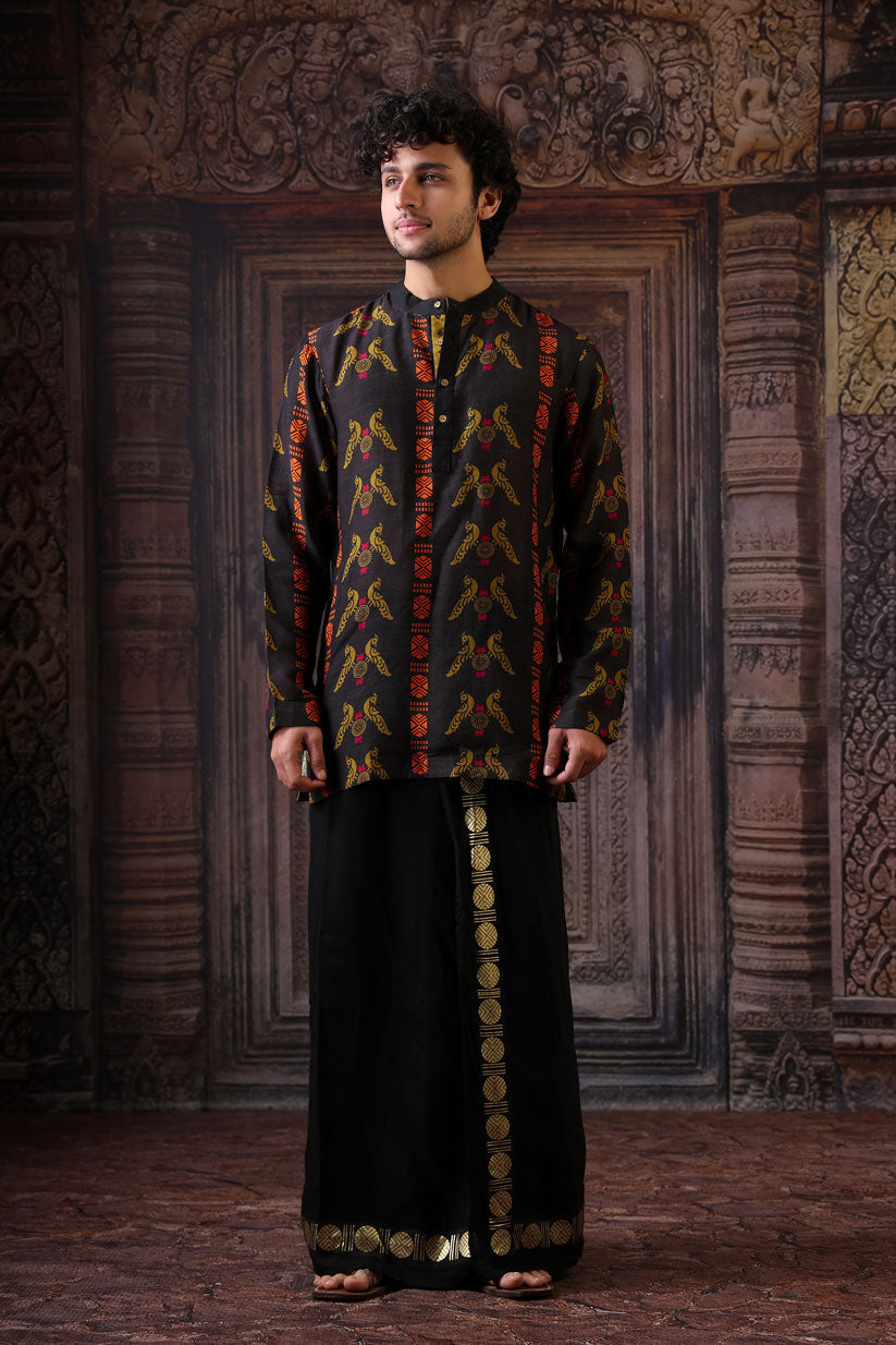 SANGHARSH BLACK VESHTI | SHOBITAM