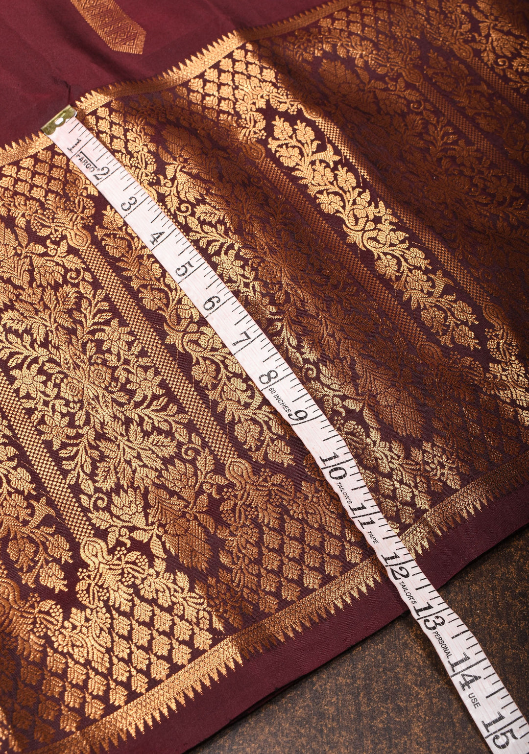 Stunning Maroon Vidya Balan Pure handwoven Gadwal Silk Saree with Grand Pallu and Ornate Arches Zari Border | SILK MARK CERTIFIED
