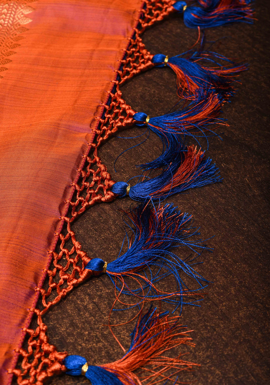 Blue Gadwal Silk Saree with Sona Rupa Zari Buttas and Wide Zari Contrast Border | SILK MARK CERTIFIED