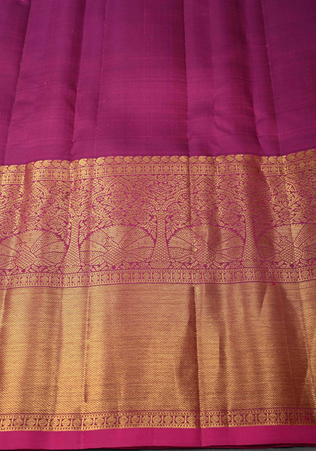 Rose Pink Gadwal Silk Saree with Zari Brocade and Peacock Wide Zari border | SILK MARK CERTIFIED