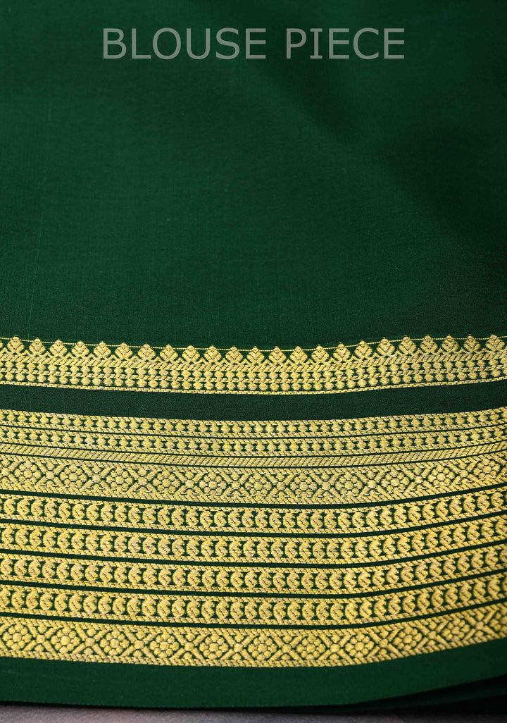 Mustard Yellow Pure Mysore Silk Saree with Contrast Zari borders in KSIC Grade thickness | SILK MARK CERTIFIED