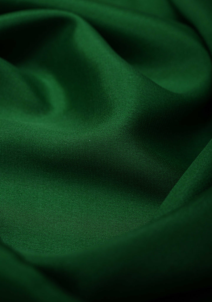 Bottle Green Mysore silk Saree with Contrast Zari Border | SILK MARK CERTIFIED