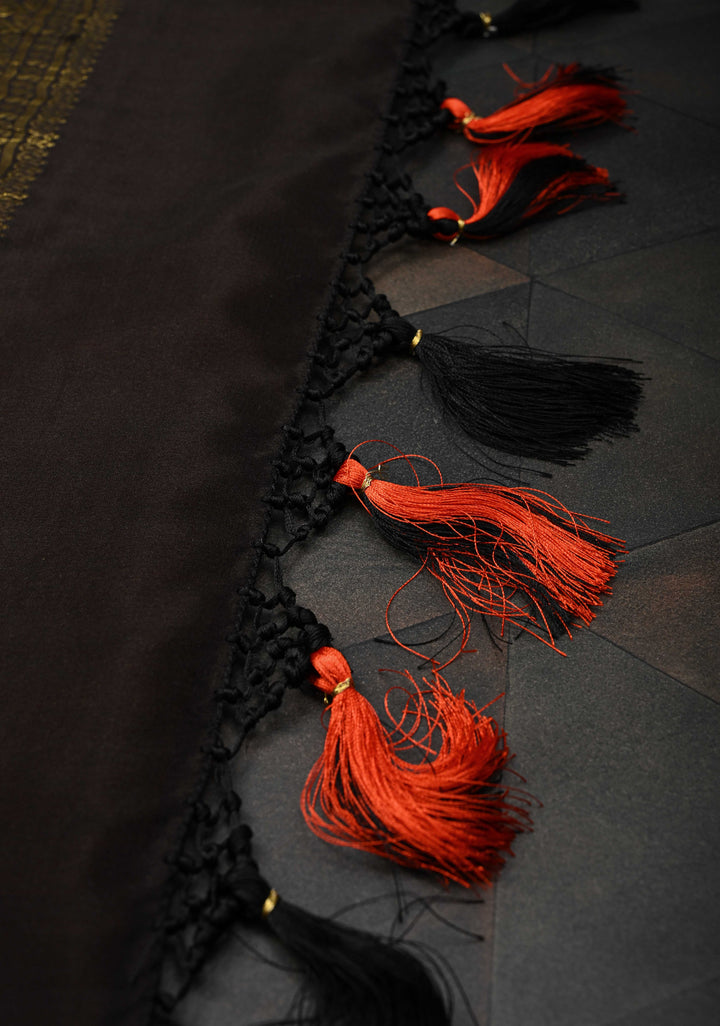 Coral Zari Checks on Pure Mysore Silk saree With Contrast Zari Border in KSIC Grade Thickness | SILK MARK CERTIFIED
