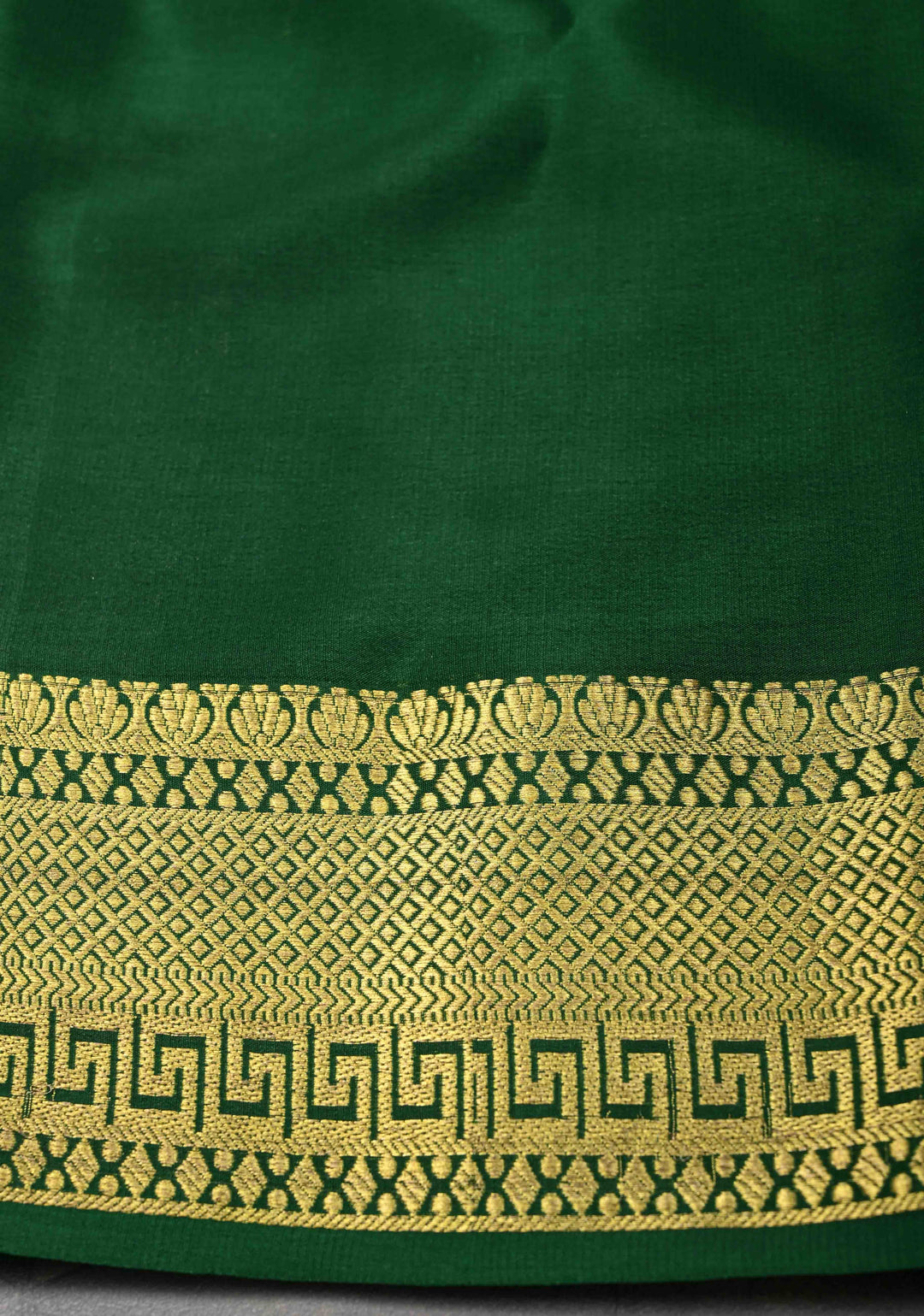 Pink Zari Checks on Pure Mysore Silk Saree With Contrast Zari Border in KSIC Grade Thickness | SILK MARK CERTIFIED