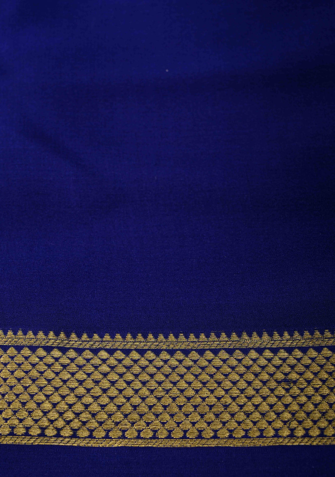 Dark Pink Mysore Silk Saree with Zari Checks and Zari Border in KSIC Grade Thickness | SILK MARK CERTIFIED