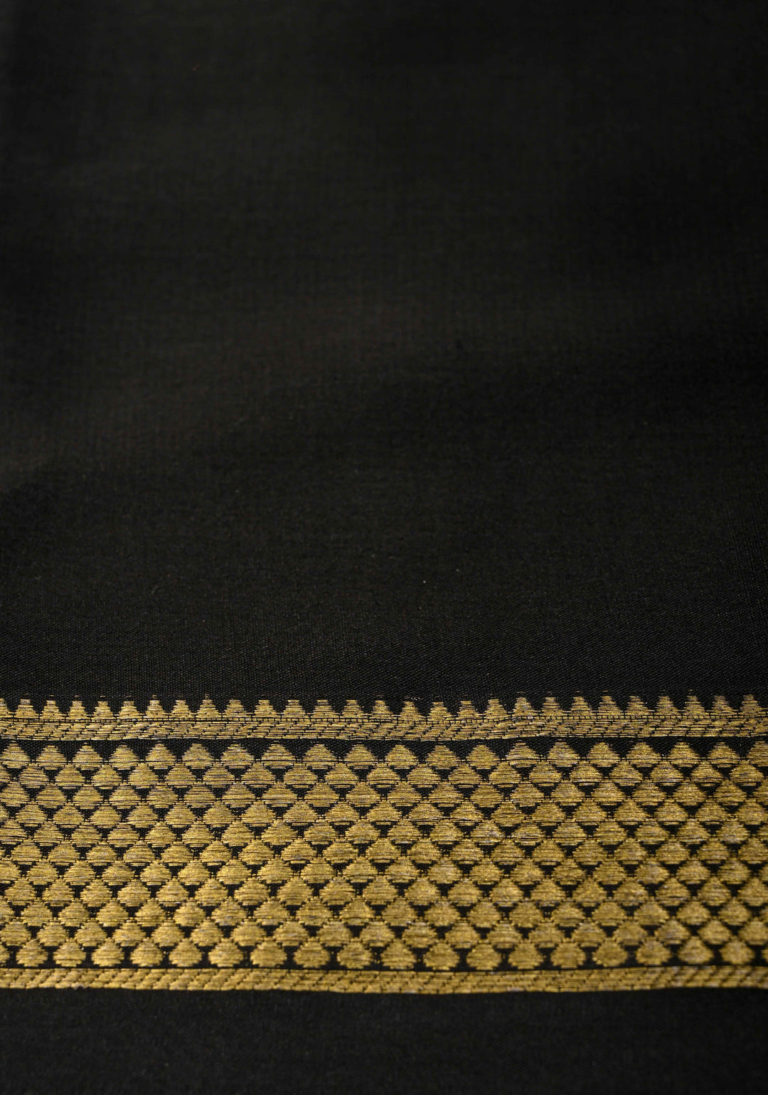 Mustard Yellow Mysore Silk Saree with Podi-Kattam Zari Checks and Zari Border in KSIC Grade Thickness | SILK MARK CERTIFIED