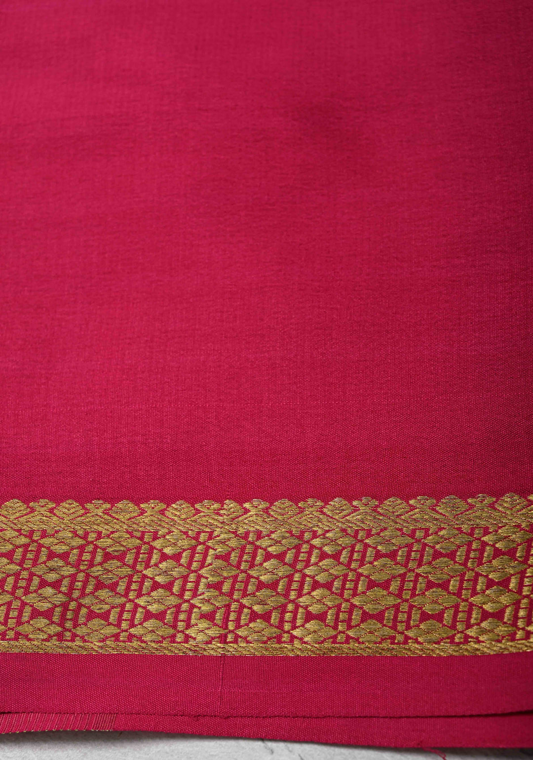 Mustard Yellow Mysore Silk Saree with Zari Checks and Zari Border in KSIC Grade Thickness| SILK MARK CERTIFIED