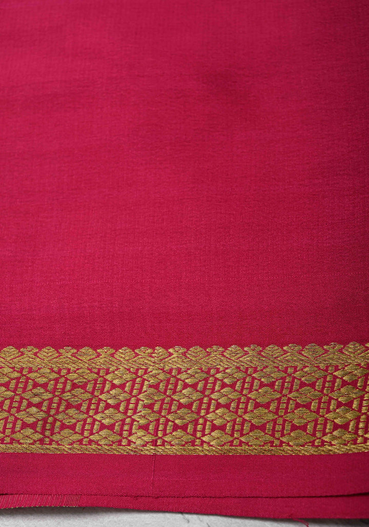 Mustard Yellow Mysore Silk Saree with Zari Checks and Zari Border in KSIC Grade Thickness| SILK MARK CERTIFIED