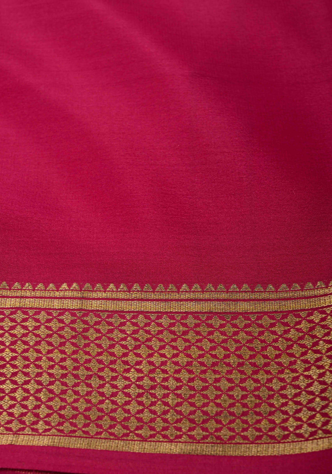 Moss yellow Silk Saree with Horizontal Zari Stripes and Panel Border in KSIC Grade Thickness | SILK MARK CERTIFIED