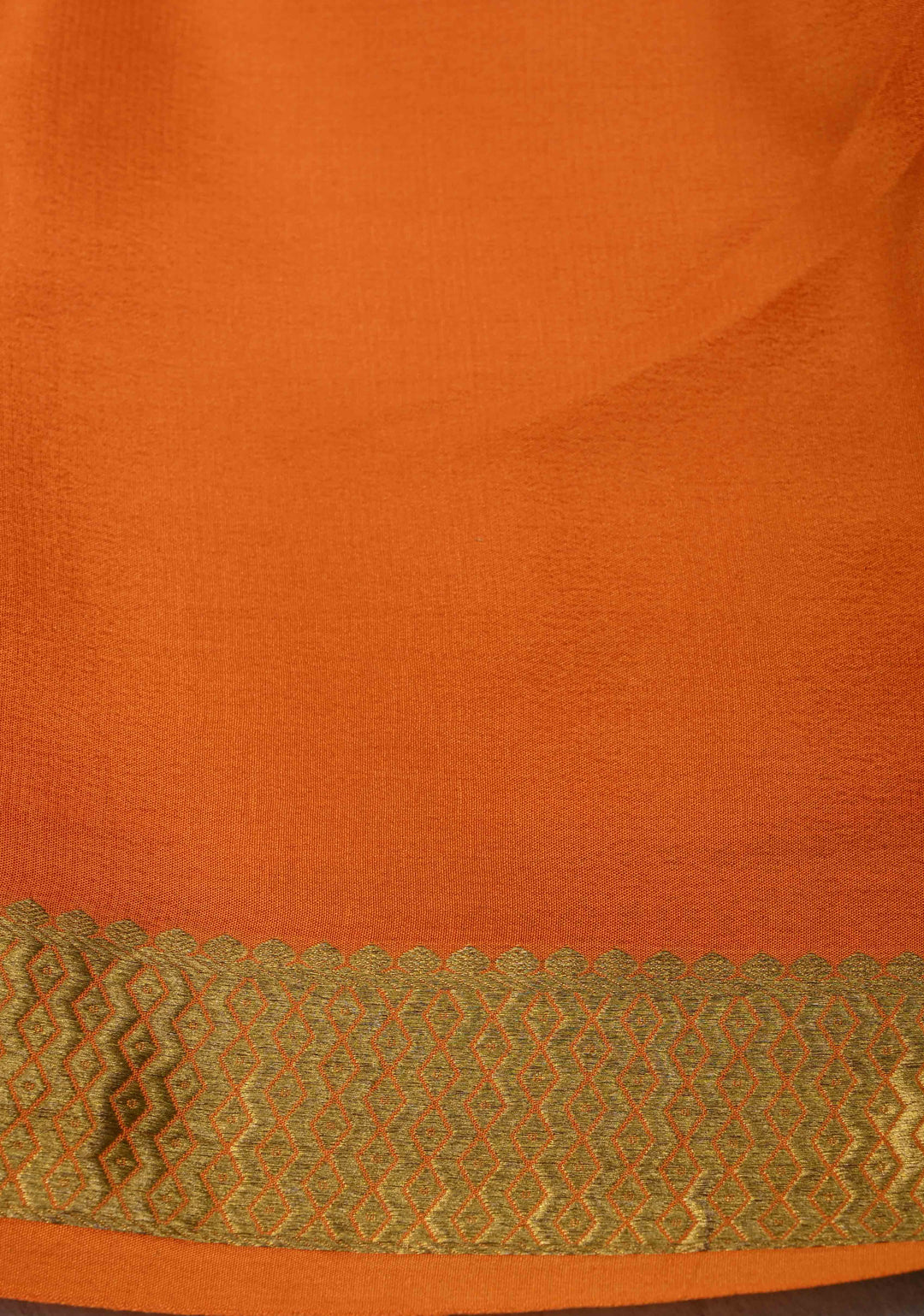 Dark Pink Silk Saree with Horizontal Zari Stripes and Panel Border in KSIC Grade Thickness | SILK MARK CERTIFIED