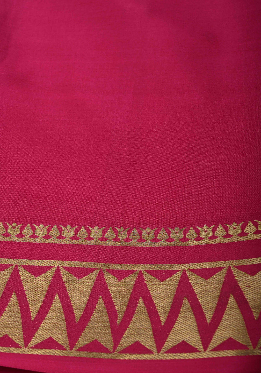 Emerald Green  Mysore Silk Saree with Contrast Zari Border | SILK MARK CERTIFIED
