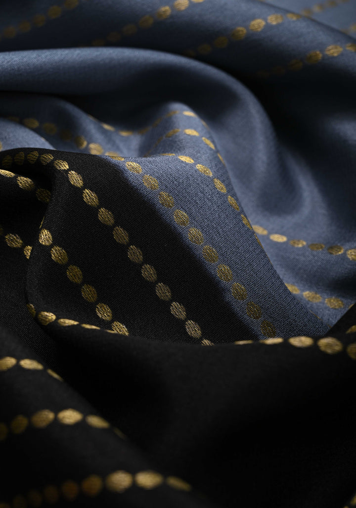 Gray Mysore Silk Saree with Horizontal Zari Stripes and Panel Border in KSIC Grade Thickness | SILK MARK CERTIFIED