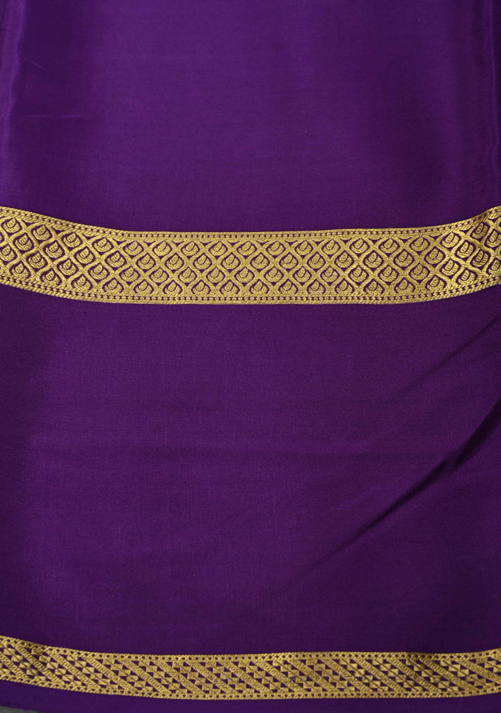 Mustard Yellow Mysore Silk Saree with Podi-Kattam Zari Checks and Rettaipet Contrast Border in KSIC Grade Thickness | SILK MARK CERTIFIED