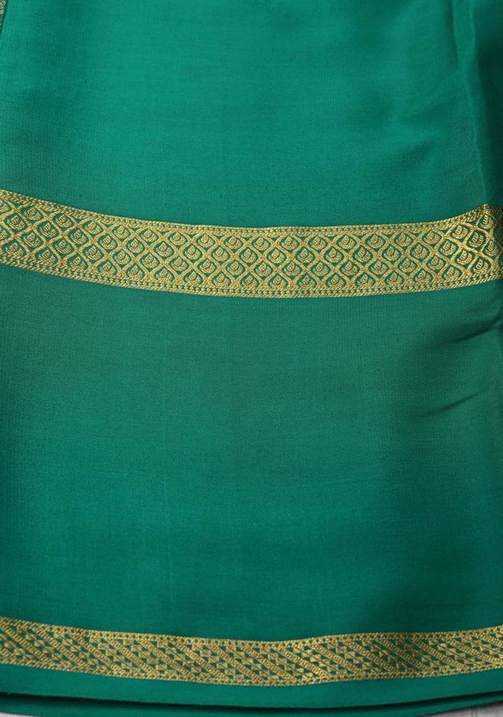 Purple Mysore Silk Saree with Podi-Kattam Zari Checks and Rettaipet Contrast Border in KSIC Grade Thickness | SILK MARK CERTIFIED