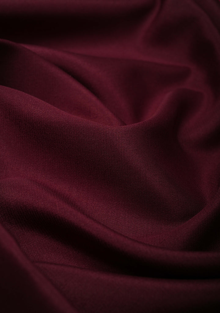 Wine Pure Mysore Silk Saree with Zari borders in Ksic Grade thickness | SILK MARK CERTIFIED