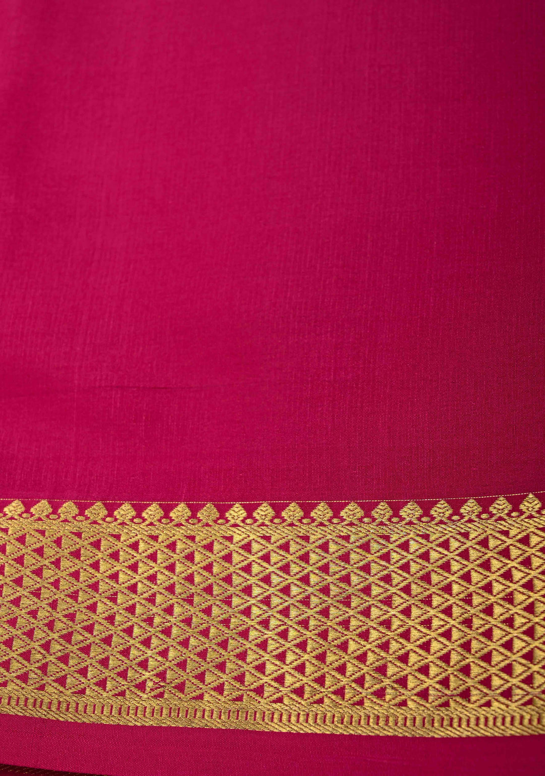 Purple Mysore Silk Saree with Zari Checks and Zari Border in KSIC Grade Thickness | SILK MARK CERTIFIED