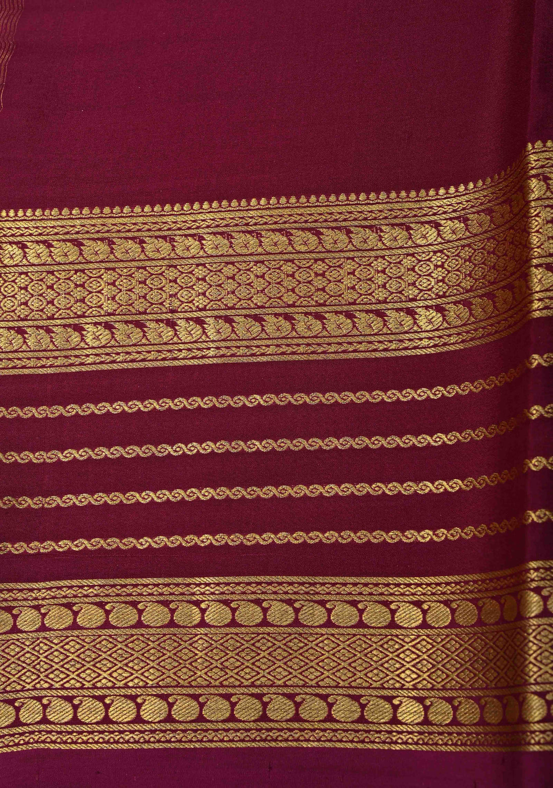 Rose Pink Pure Mysore Silk Saree with Zari borders in Ksic Grade thickness | SILK MARK CERTIFIED