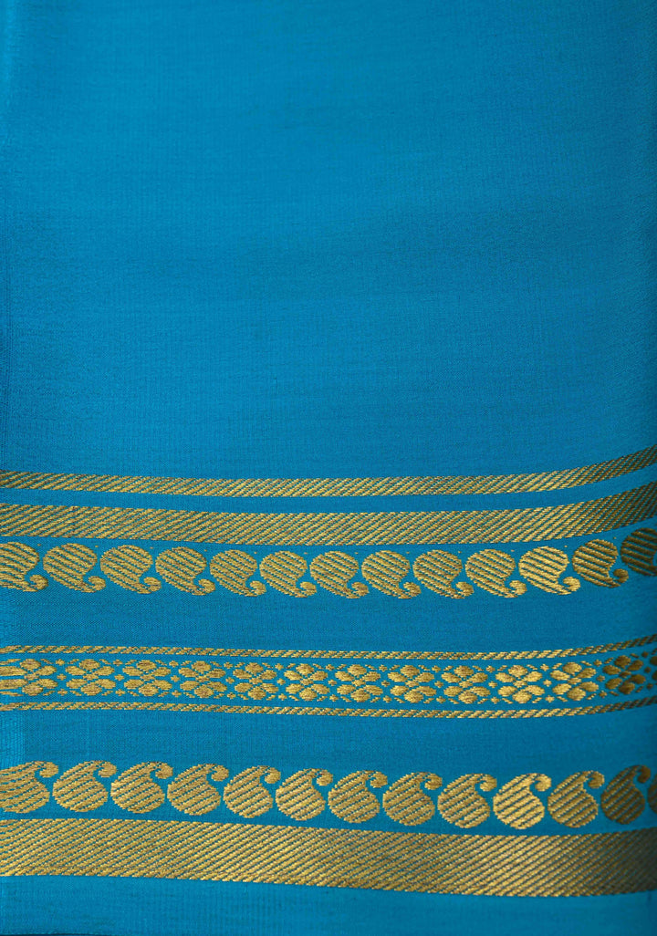 Wine Mysore Silk Saree with Zari borders in Ksic Grade thickness | SILK MARK CERTIFIED