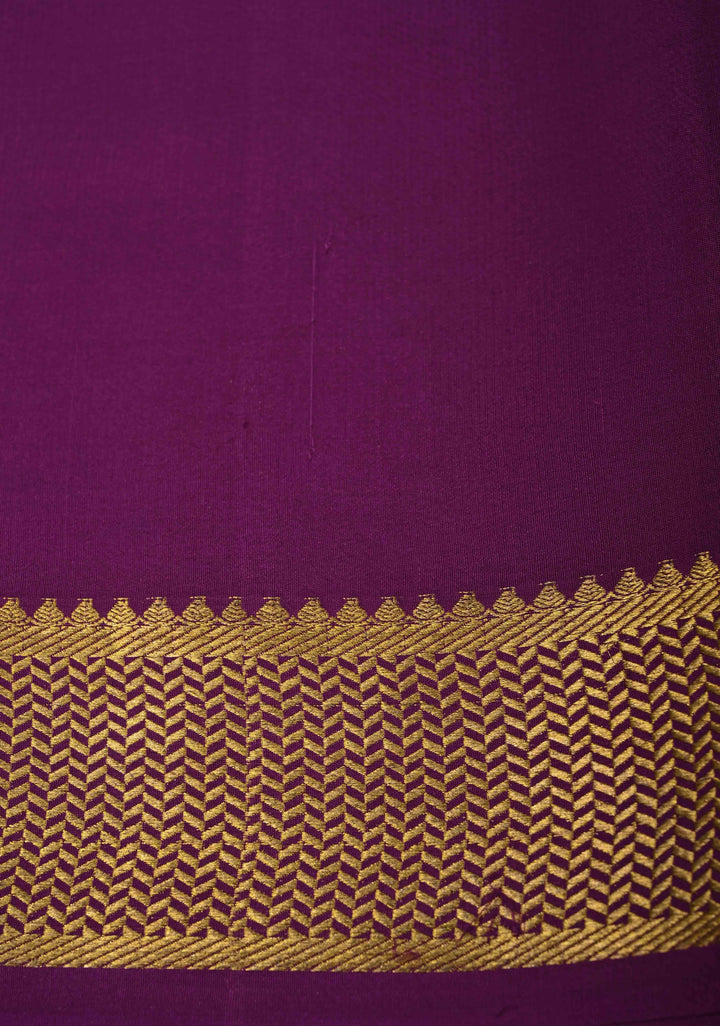 Lemon Yellow Mysore Silk Saree with Zari borders in Ksic Grade thickness | SILK MARK CERTIFIED