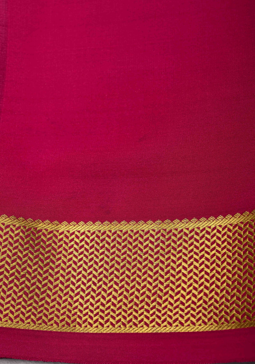 Royal Blue Mysore Silk Saree with Zari borders in Ksic Grade thickness | SILK MARK CERTIFIED