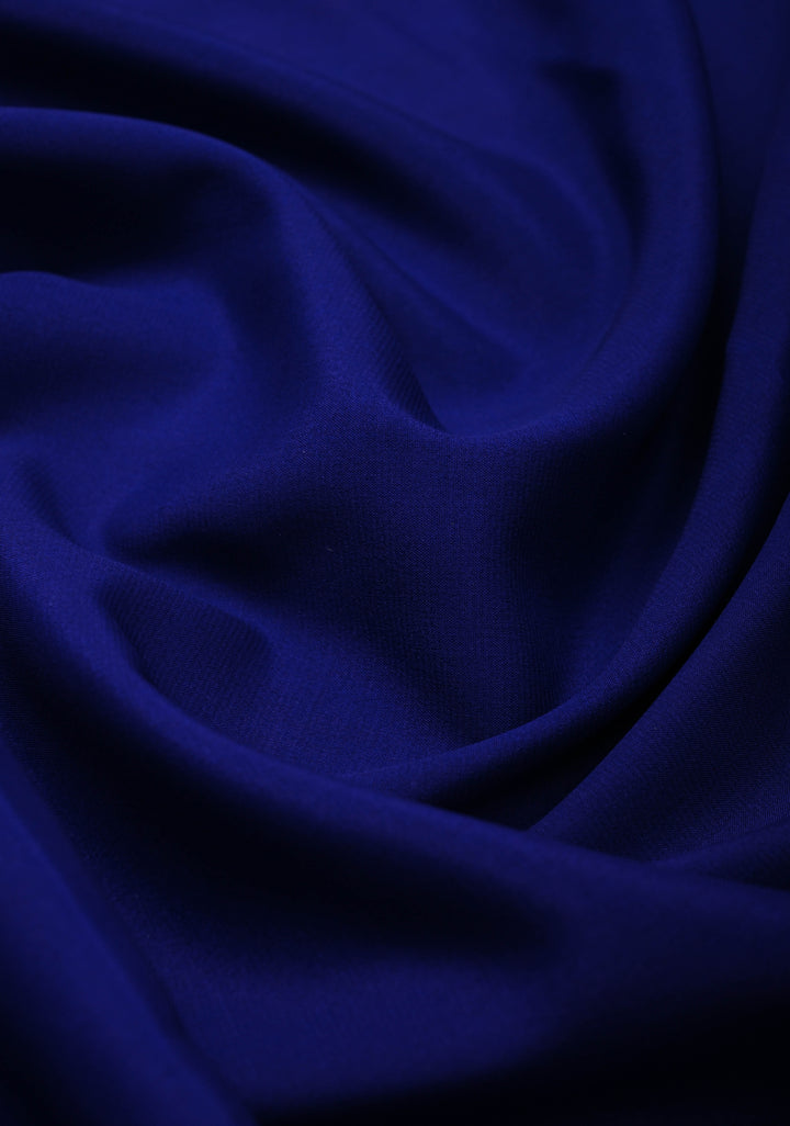 Royal Blue Mysore Silk Saree with Zari borders in Ksic Grade thickness | SILK MARK CERTIFIED