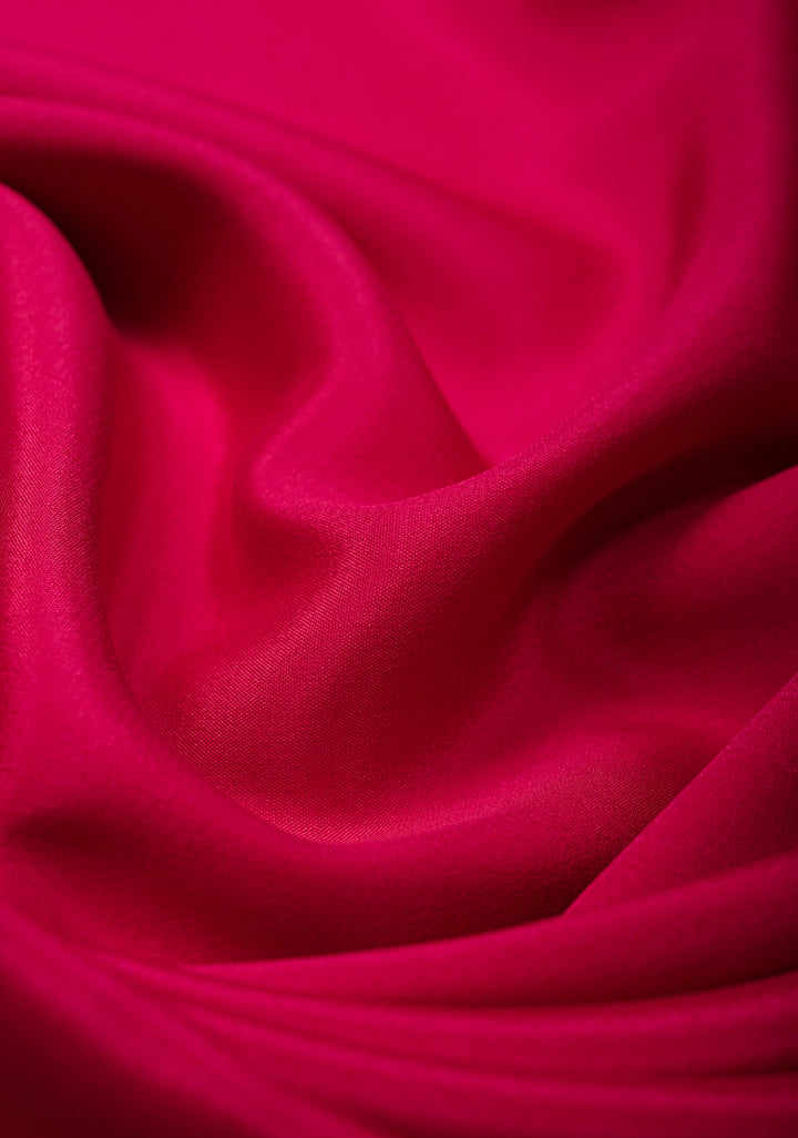 Fuchsia Mysore Silk Saree with Zari Borders in KSIC Grade Thickness | SILK MARK CERTIFIED