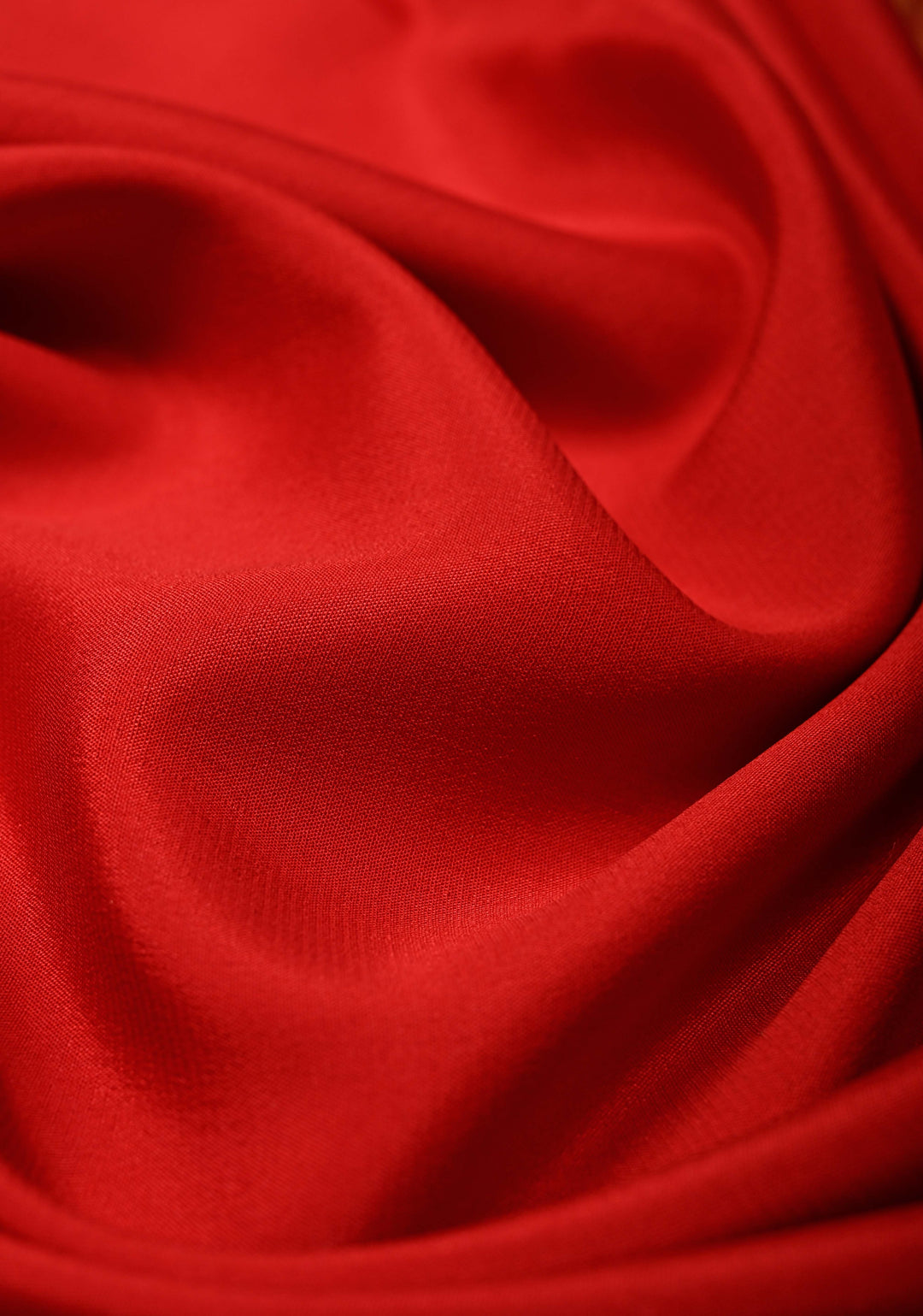 Blood Red Mysore Silk Saree with Minimal Zari Borders in KSIC Grade Thickness | SILK MARK CERTIFIED