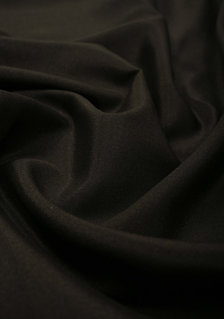 Brownish Black Mysore Silk Saree with Contrast Rettaipet Zari Borders in KSIC Grade Thickness | SILK MARK CERTIFIED