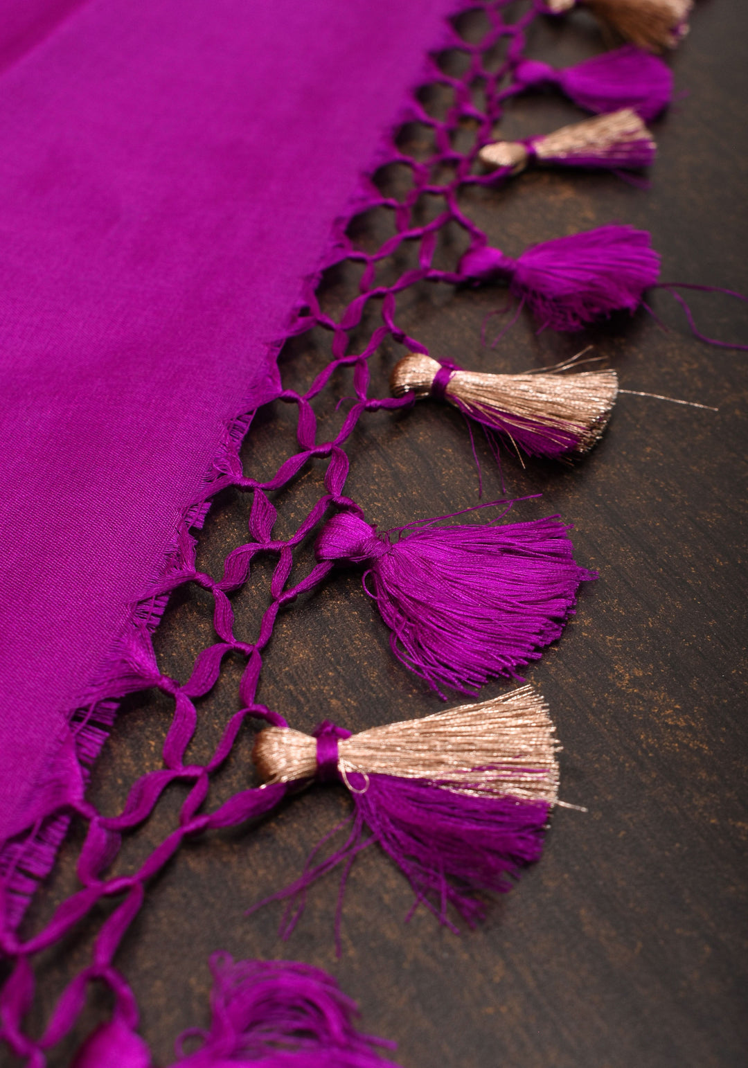 Kalash Motifs Meenakari Banarasi Pure Silk Saree in Purple | SILK MARK CERTIFIED