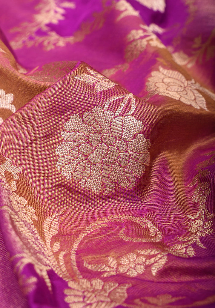 Exquisite Multicolor  Rangkaat Design Banarasi Katan Saree with Paisley Jaal Zari Detailing | SILK MARK CERTIFIED