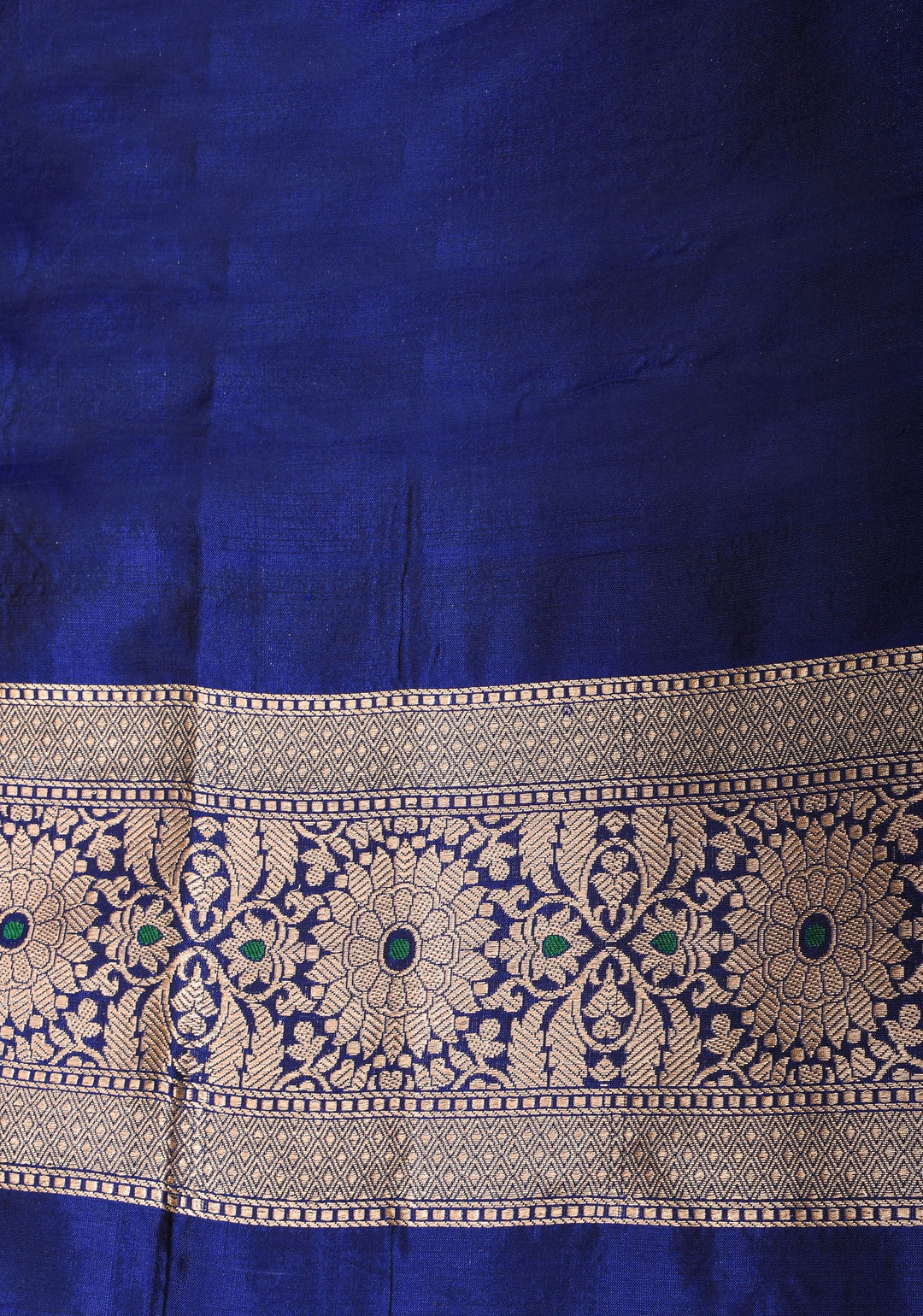 Blue Pure Katan Silk saree with Trendy Meenakari design and Zari borders | SILK MARK CERTIFIED