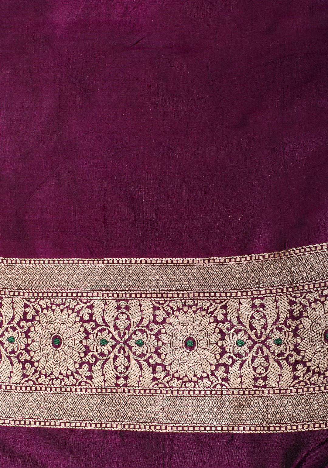 Grape Purple Pure Katan Silk saree with Trendy Jharokha Meenakari design and Zari borders | SILK MARK CERTIFIED